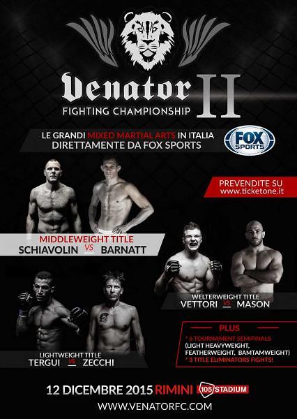 Risultati di Venator Fighting Championship II 6