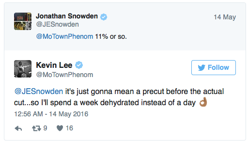 taglio peso UFC come 2