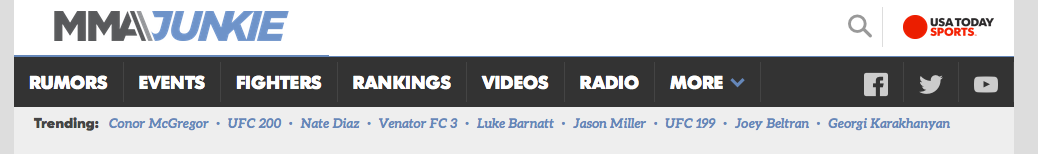 venator trending on mma junkie