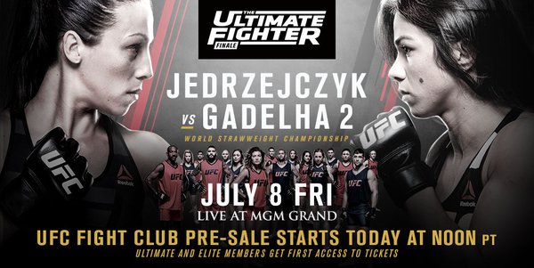 Risultati TUF 23 Finale : Jedrzejczyk vs. Gadelha 1