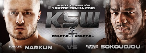 KSW 36: Narkun difenderà il Titolo dei Pesi Massimi Leggeri contro Sokoudjou. 11