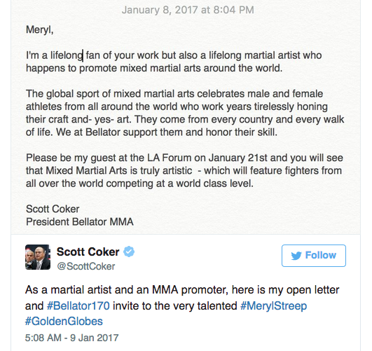 Meryl Streep straparla. Dana la Blasta, Coker la invita. 4