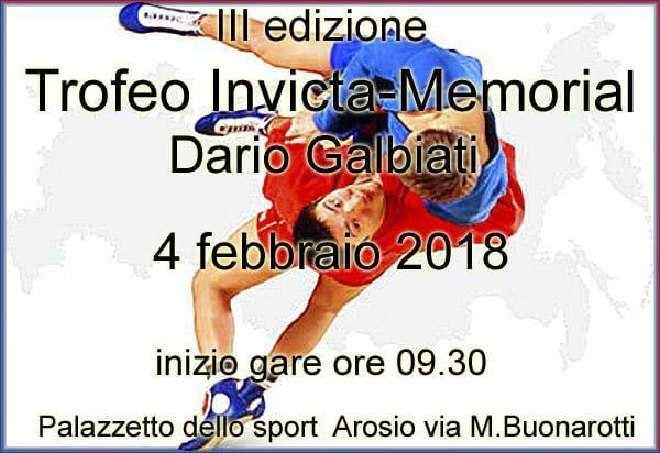 III Trofeo Invicta - Memorial Davide Galbiati di Sambo (Milano) 1