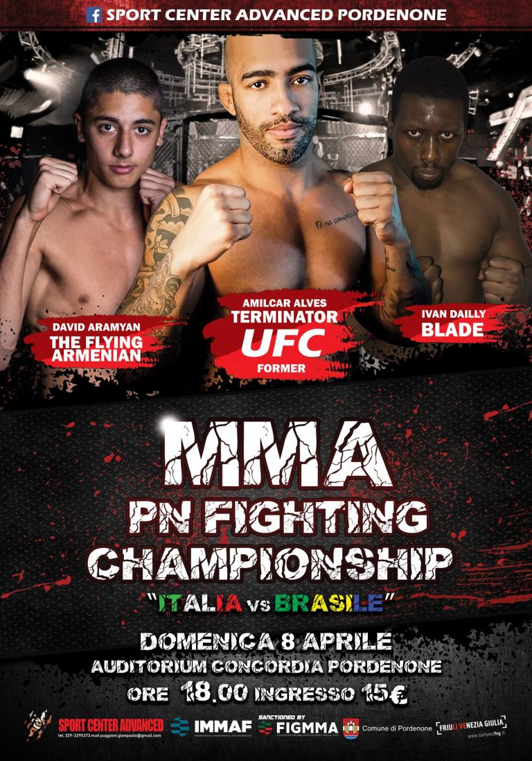 Amilcar "Terminaror" Alves, UFC Former, sarà il protagonista della PnFC10 Italia vs Brasile 14