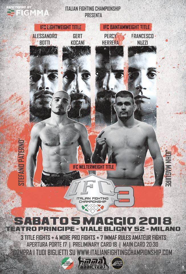 Risultati IFC3: Paternò vs Maguire (play by play) 2