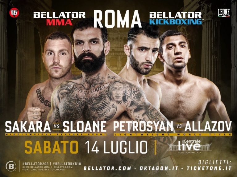 Risultati Bellator Roma 2018 (Alessio Sakara e Giorgio Petrosyan) 2