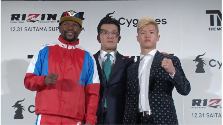 FLOYD MAYWEATHER COMBATTERA' AL RIZIN14 2