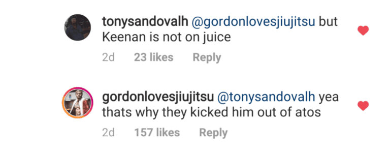 Keenan fuori dall'Atos, Ryan Gordon trolla un po'. 1