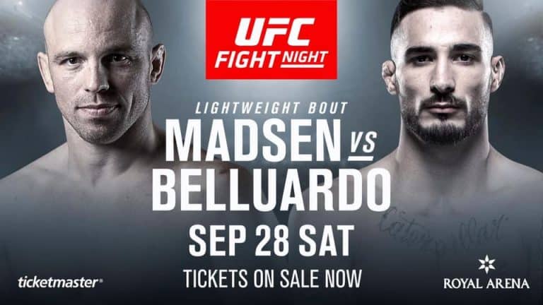 Danilo Belluardo aggiunto alla card UFC Copenhagen 13