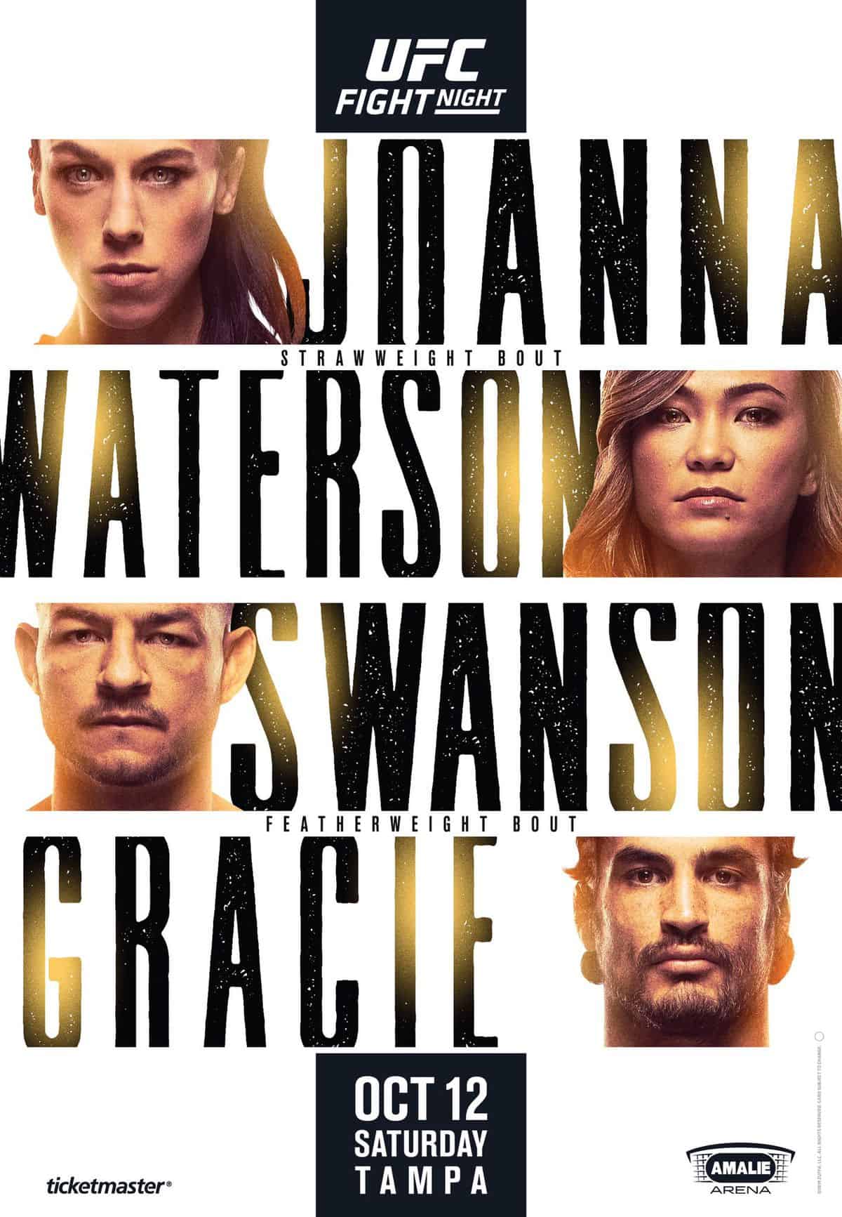 UFC Tampa 2019: Jedrzejczyk vs. Waterson 1