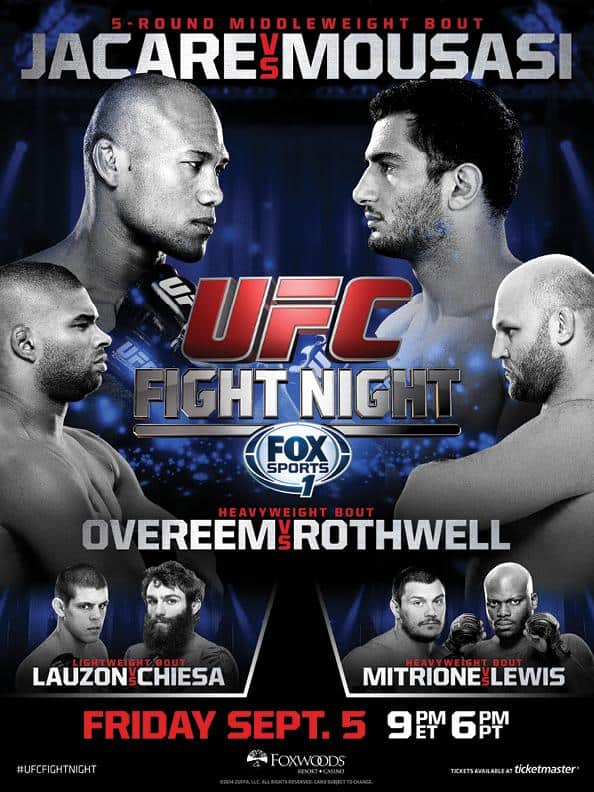 UFC Fight Night: Jacaré vs. Mousasi 1