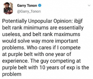 Garry Tonon contro la IBJJF: "I tempi minimi per tenere una cintura sono inutili" 1