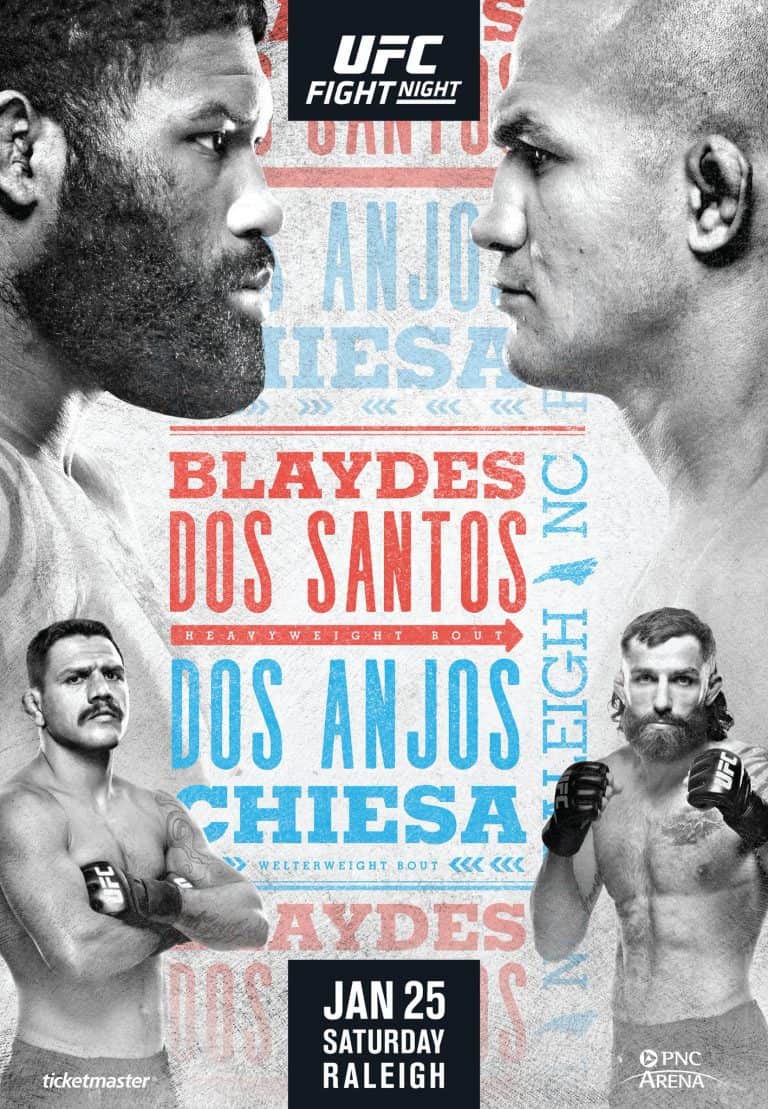 Risultati UFC Fight Night: Blaydes vs. dos Santos 16