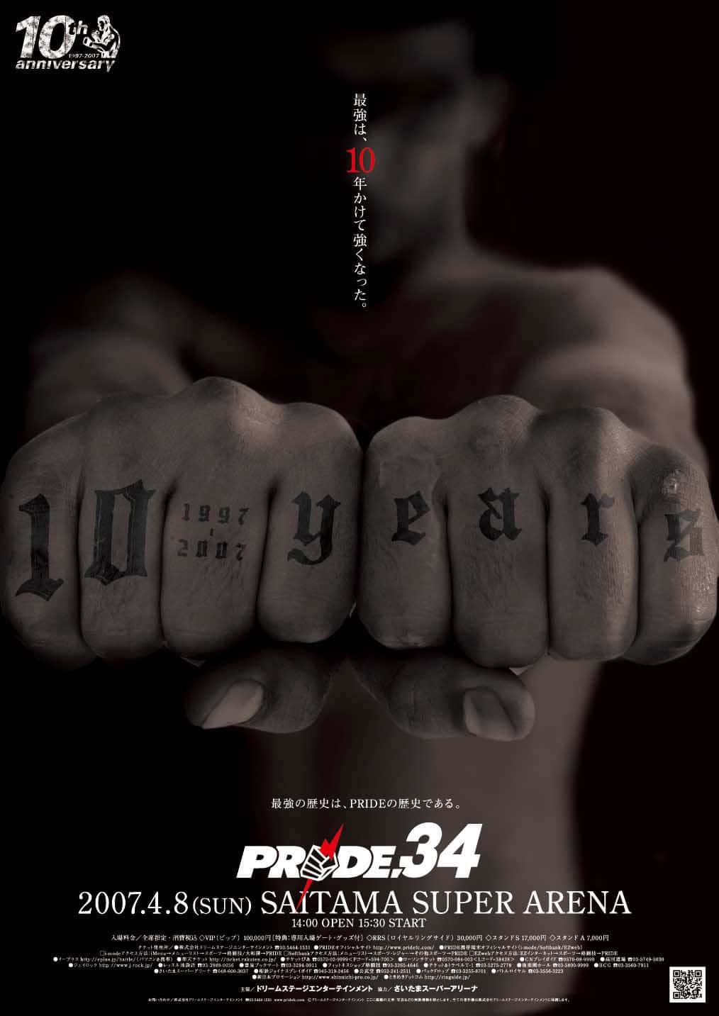 Tutti gli eventi PRIDE FC MMA 35