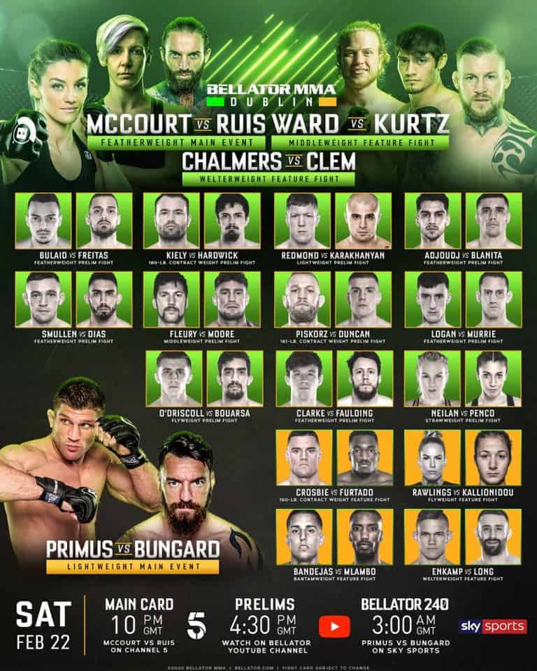 Risultati Bellator Dublino 2020: Chiara Penco vs Danni Neilan ( e dove vedere l'incontro Live 14