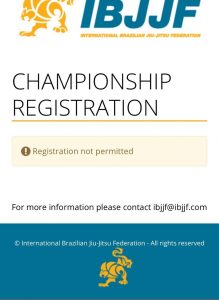 IBJJF sta impedendo agli italiani di iscriversi alle gare (paura del Covid-19?) 1