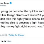 Jon Jones è d'accordo per combattere contro Francis Ngannou 32