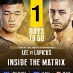 Iuri Lapicus per il titolo dei pesi leggeri ONE Fc 7
