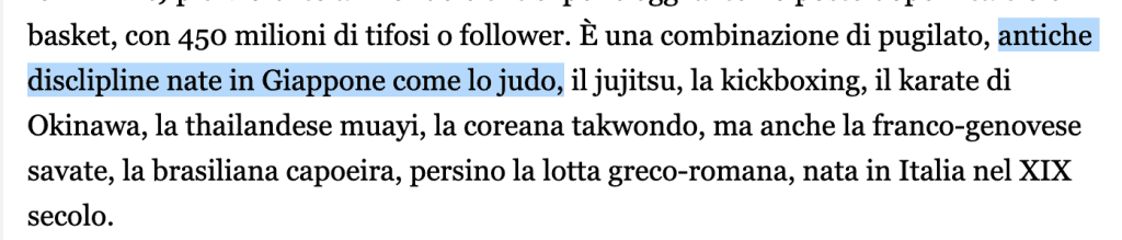 Il fatto quotidiano e le MMA 2