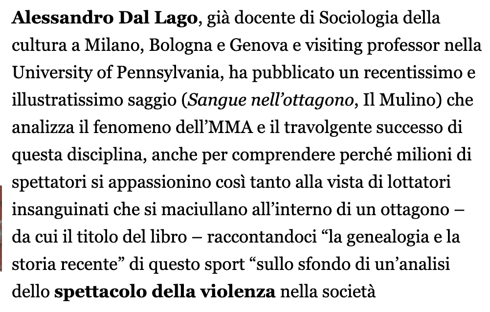 Il fatto quotidiano e le MMA 5