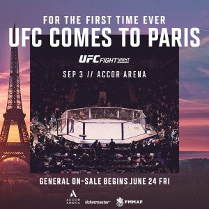 UFC Parigi: le prime info sulla vendita dei biglietti 1