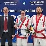 Medaglia di bronzo ai Mondiali di Qazaq Kuresi 2022 in Kazakistan 12
