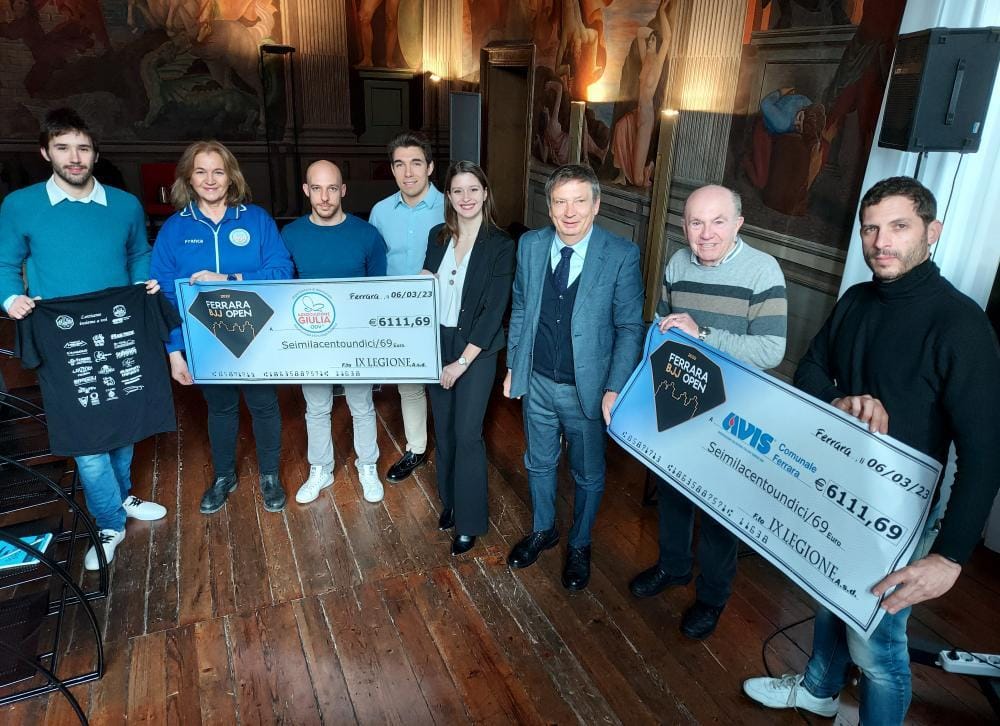 Raccolti 12mila euro alla gara di beneficenza Ferrara BJJ Open 1