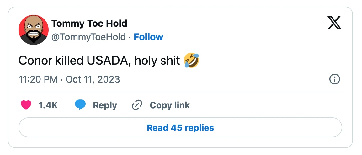 L'UFC non avrà più L'USADA a fare i controlli anti-doping 10