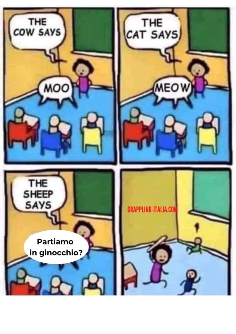 Chiedere all'insegnante di lotta se puoi partire in ginocchio. 1