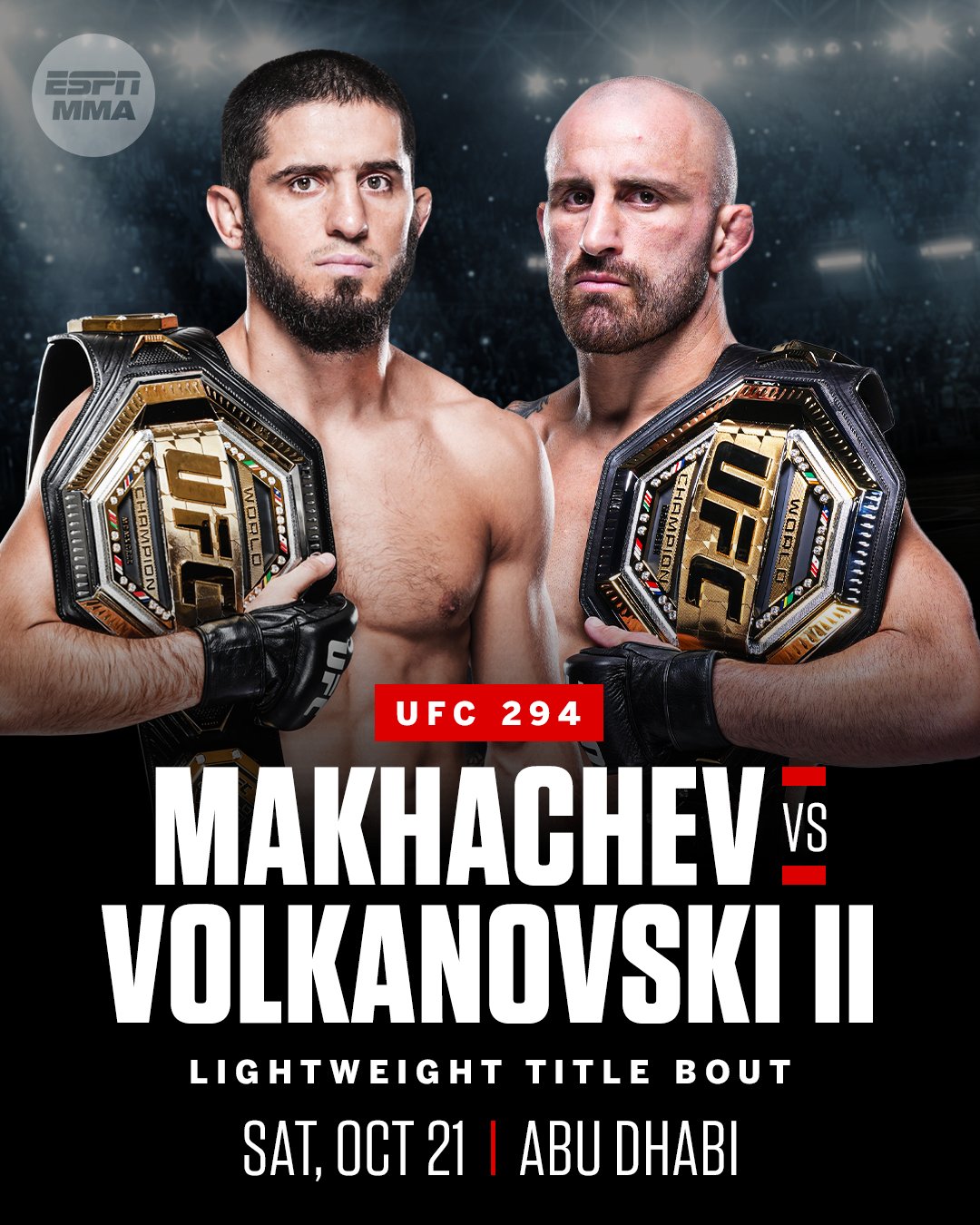 UFC 294: Makhachev vs. Volkanovski 2 2