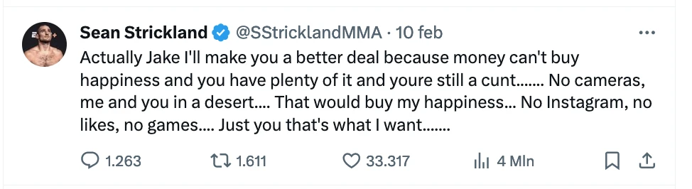 Sean Strickland rompe il giochino dei youtuber-boxer? 4