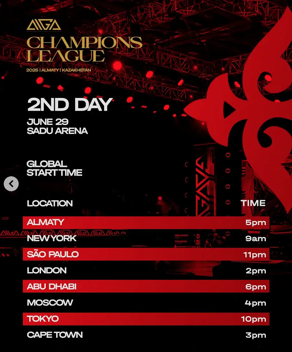 Stasera AIGA - Champion's League 3