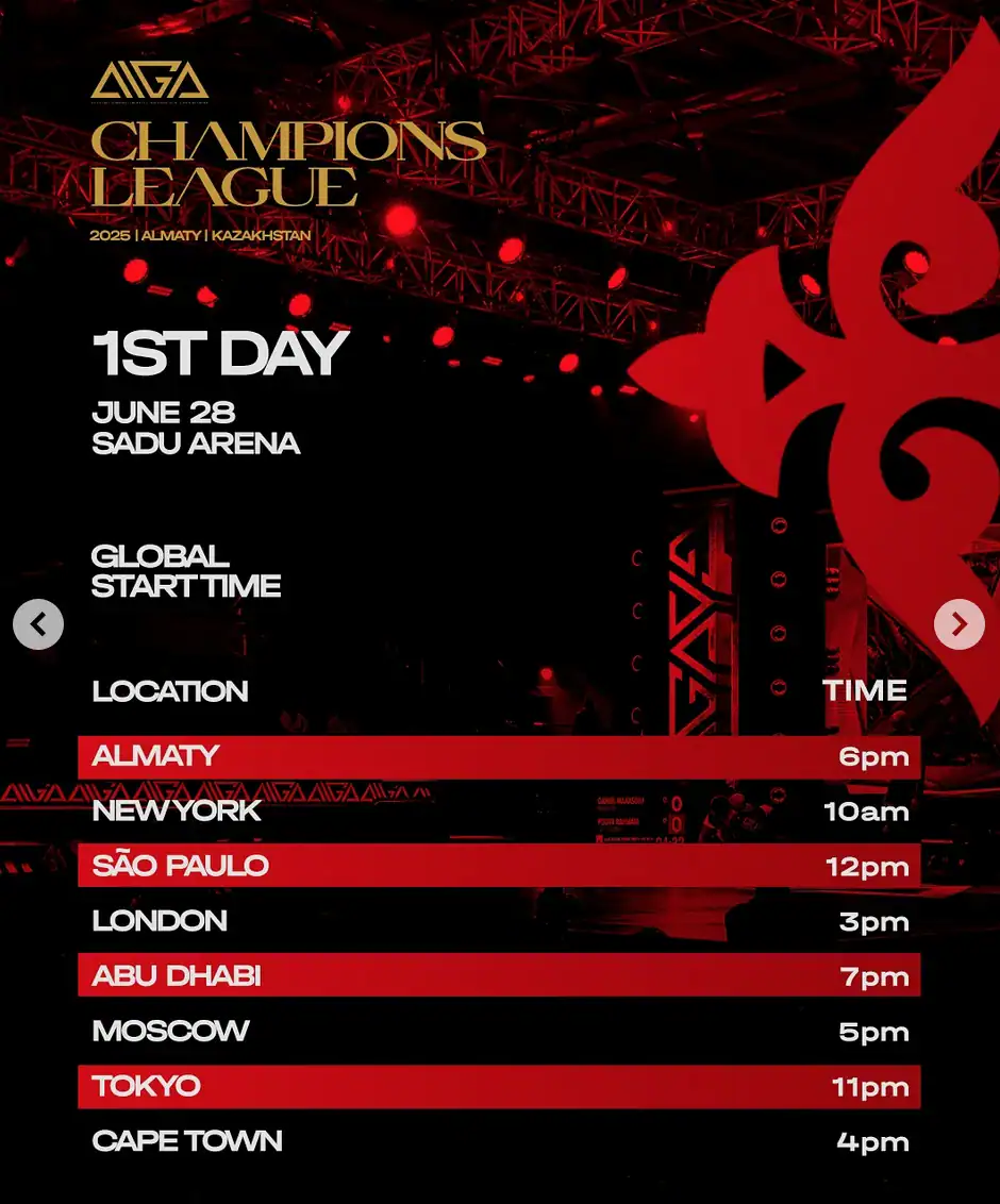 Stasera AIGA - Champion's League 2