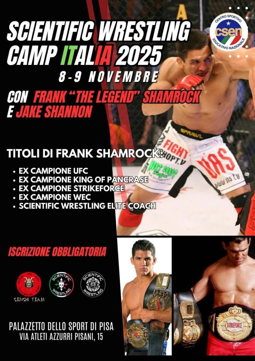 Scientific Wrestling Training Camp 2025 con Frank Shamrock 1