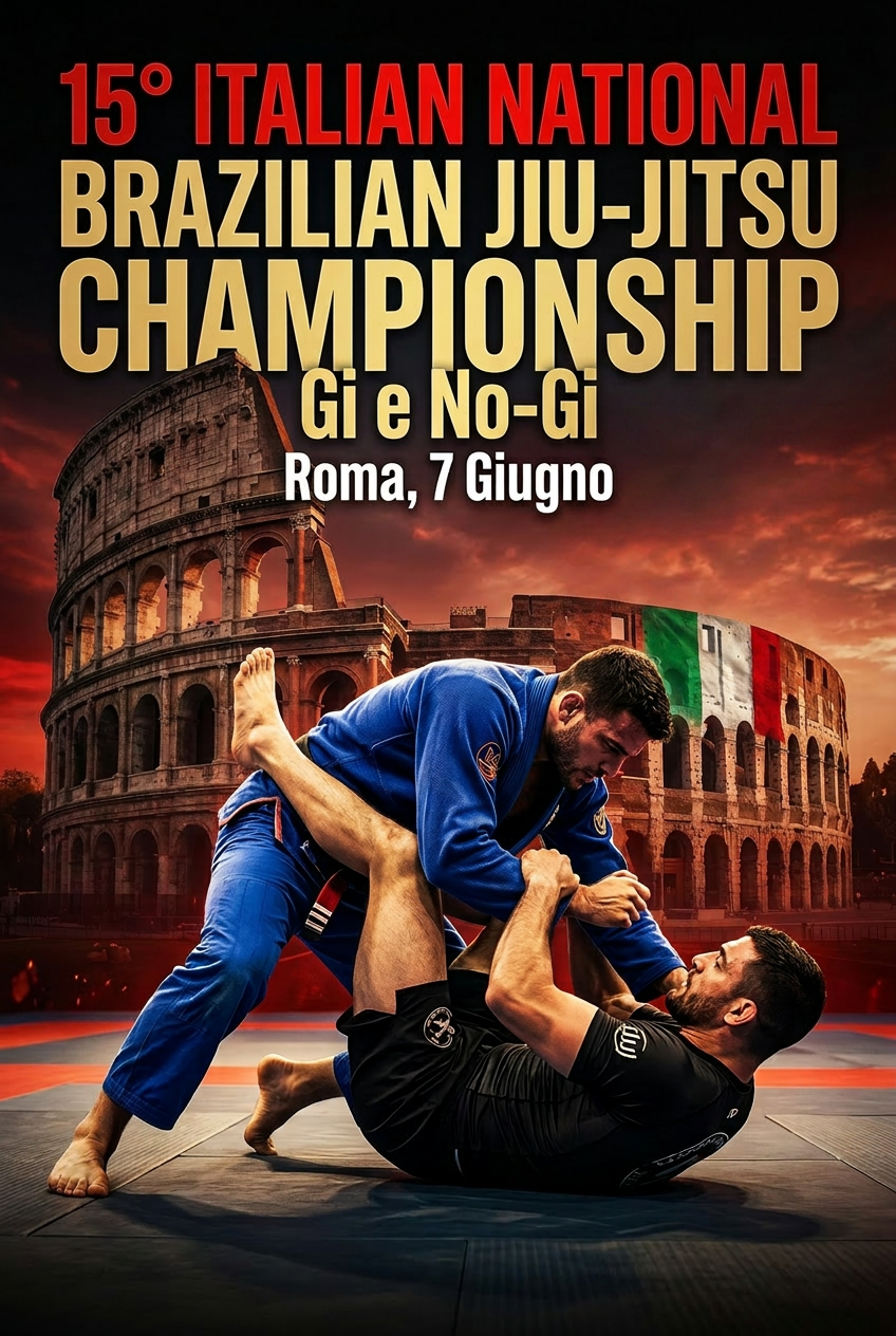 APERTE LE ISCRIZIONI AL 15° ITALIAN NATIONAL BRAZILIAN JIU-JITSU CHAMPIONSHIP GI E NO-GI 1
