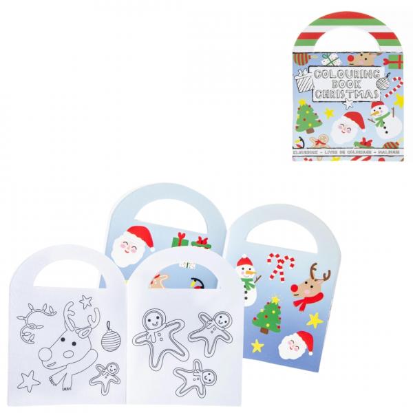 Weihnachts-Malbuch mit Aufklebern