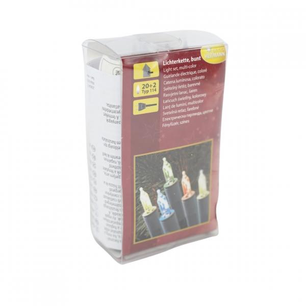 Deco Heitmann Weihnachtsbeleuchtung mehrfarbig 20 Lichter EU-Stecker 7,35 Meter