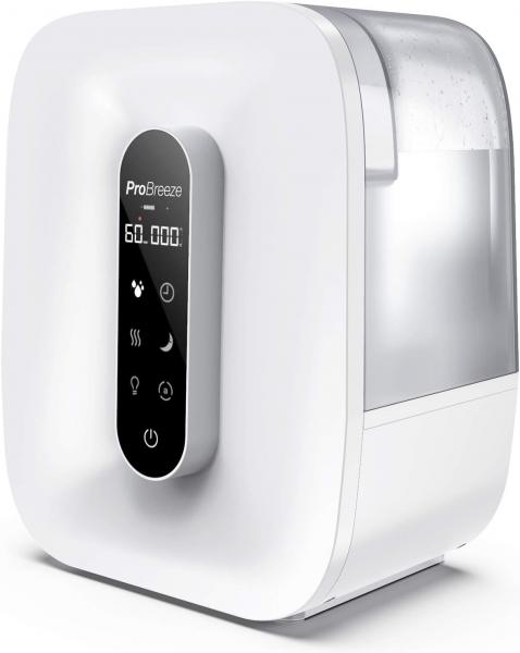 (Amazon B) Pro Breeze 5,6-Liter-Ultraschall-Luftbefeuchter mit Aroma-Diffusor, kalter und warmer Nebel, LED-Anzeige