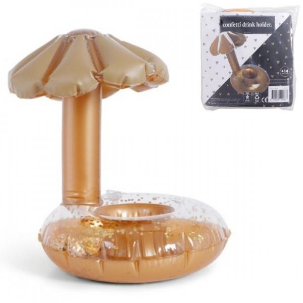 Senza Konfetti Getränkehalter gold 24 cm