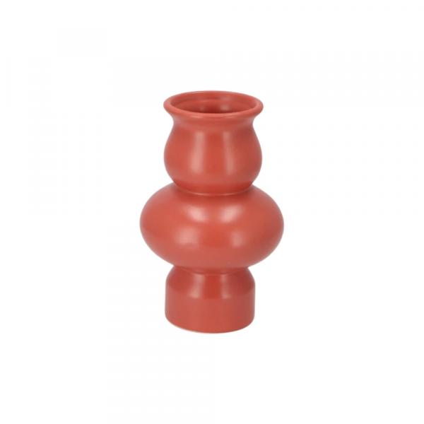 Vase Bukan Niedrig dunkel Terrakotta 19 cm