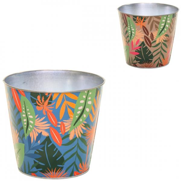 Blumentopf Bob Jungle L 15 cm 2 Stück sortiert