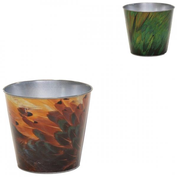 Blumentopf Bob Feather S 11 cm 2 sortiert