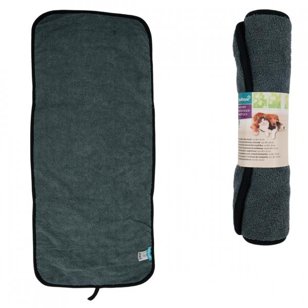 Zooroyal Haustier Handtuch grau-blau 80 x 35 cm