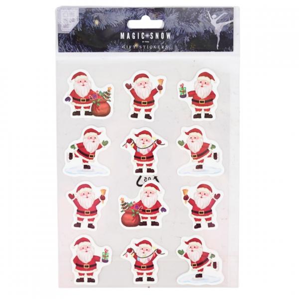 Aufkleber Magic Snow Santa 25 x 16 cm 2 Blatt