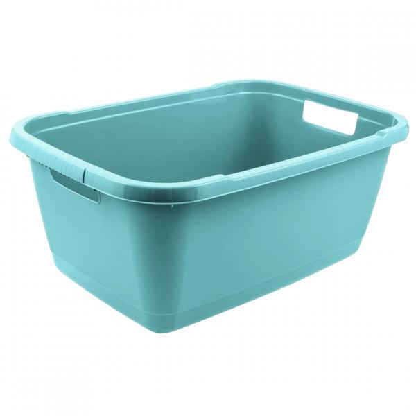 Keeeper Wäschekorb Aenna aqua blau 55 cm 32 L