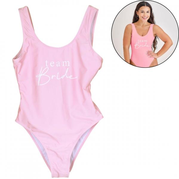 Ginger Ray Badeanzug Team Bride rosa Größe S