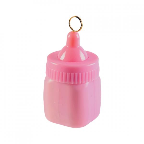 Ballongewicht Babyflasche rosa 9 cm
