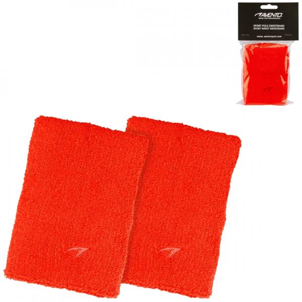 Avento Sport Handgelenk Schweißband orange Satz von 2