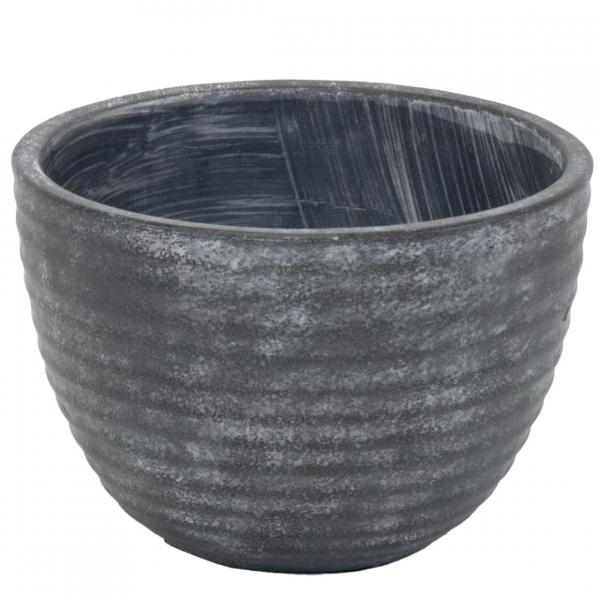 Blumentopf Turner Bowl grau 19 cm