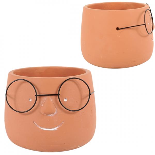 Blumentopf Zement Terrakotta 20,5 cm